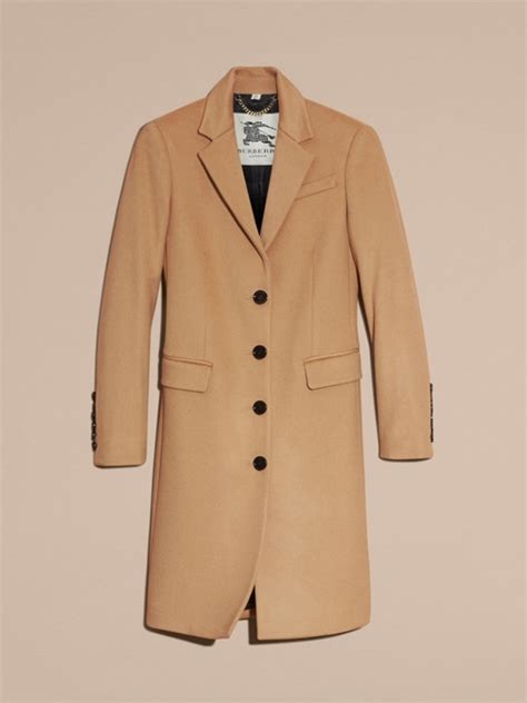 cappotto burberry marrone|Cappotto sartoriale in lana e cashmere (Cammello) .